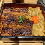地焼うなぎ 法善寺山かづ - 鰻うに重