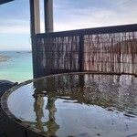 別邸 洛邑 - 朝食後にも、海を眺めながら部屋付きの源泉かけ流し露天風呂に浸かりました　良い宿なので時間が経つのが早い、、　また来たいと思います！