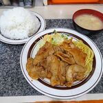 洋庖丁 - ポーク焼肉定食（特盛）1,000円