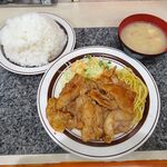 洋庖丁 - ポーク焼肉定食（特盛）1,000円