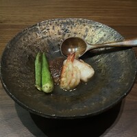 鉄板焼さわふじ - 車海老とフエダイ