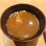 鮨 一二郎 - 蟹の赤出汁