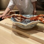 湘南沖地蟹専門店ふじ月 - 脚は血抜きしてくださって