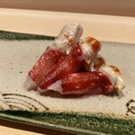 湘南沖地蟹専門店ふじ月 - 少し火が入ると違う❤️