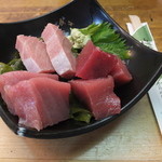 竹原 - マグロ盛り合わせです。2014-03訪問です。