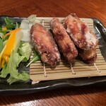 ふくろうの森 - 手羽唐揚げはジューシー♫