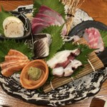 ふくろうの森 - 刺身盛り合わせ6点盛り