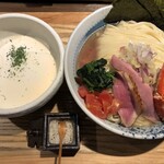 鴨出汁中華蕎麦 麺屋yoshiki - 鴨蟹のクリーミー冷やしつけ麺