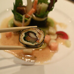 鮎知 - 鮎のバターソテーの断面