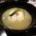 壽山 - ５－２　玉蜀黍のすり流し　葛打ちの鱧