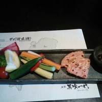 飛騨牛一頭家 馬喰一代 銀座 - 前菜:生野菜の盛り合わせ