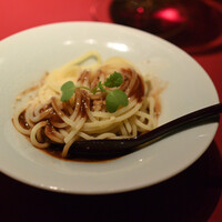 むぎとろ・日本料理 黒やなぎ - 追いソースの生パスタ　