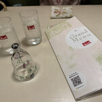 銀座スイス - メニューと呼び鈴