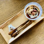 クロスロード - あんこ牛乳プリン　黒蜜・ナッツ・きなこ