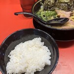 八代目 麺家 あくた川 - ライスおかわり