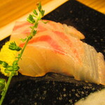 鮨処 凜 - 大将おまかせ　１５０００円（税込）　握り-５　愛媛産真鯛・醤油麹ソースで【２０２４年７月】