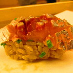 鮨処 凜 - 大将おまかせ　１５０００円（税込）　握り-９　京都の真鯵【２０２４年７月】