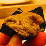 鮨処 凜 - 大将おまかせ　１５０００円（税込）　握り-１０　蝦夷ムラサキウニ　有明海苔巻き【２０２４年７月】