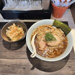 らぁめん 涼虎 - 涼麺醤油＋山葵ご飯