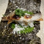 祇園 にし - 鮎の海苔巻き寿司