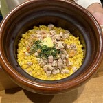 祇園 にし - 鶏ととうもろこしの釜飯