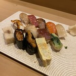 鮨やしろ - 握り12貫1,700円です