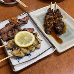 居酒屋 あかさたな - ぼんじり、皮、レバー