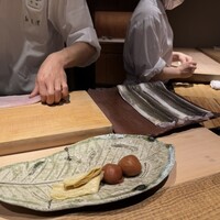 室町 和久傳 - 目の前で鱧の骨切りの技を見ることができました。