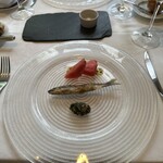 ラ・ブランシュ - 4. 島根県高津川天然鮎、モロヘイヤ、スイカ。