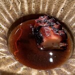 鮨 つぼみ - 真蛸の甘辛煮　２切れ食べてから気付いて撮影