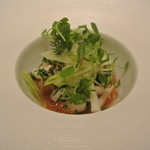 カンテサンス - 鱈の白子のポッシェ