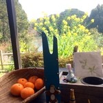 工房わらべ - 卓上の様子。