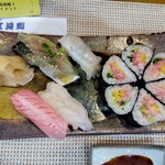 玄海鮨 - 追加　サバ  エンガワ  中トロ  赤エビ  夜桜巻