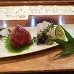 銀座ろくさん亭 - マグロとヒラメ