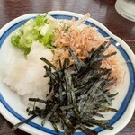 松本蕎麦店 - たっぷりの薬味