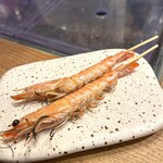 Ebi robata orb Fukushima - 안주로 제공되는 차량새우