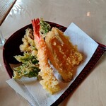 そば源 - 海鮮天ぷら　680円