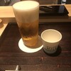 鮨わたなべ - エーデルピルス 生：サッポロ、ウエルカムドリンクで「ミルク」