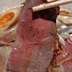 麺家 たけ田 - ローストビーフ