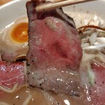 麺家 たけ田 - ローストビーフ