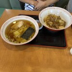 大興 - レバ野菜丼、ワンタンセット