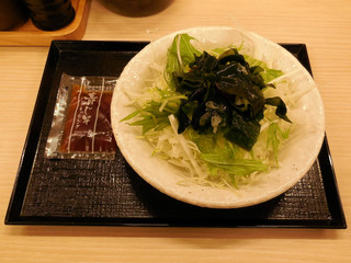 Katsuya - ...「サラダ（105円）」、サラダは海藻サラダのみ。。