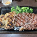 いきなりステーキ - チキン220g+リブロース200g
