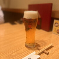 とらふぐ城 - 暑い日の生ビールは美味しいです♪