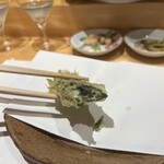 鮨 urag - 天ぷら　うなぎの紫蘇巻き天ぷら