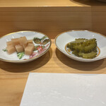 鮨 urag - 新生姜とゴーヤのがり