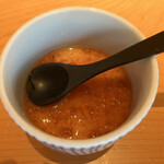 SUSHI TOKYO TEN、 - こうなん梅の茶碗蒸し