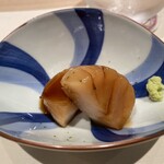 鮨 みずかみ  - ホタテの甘だれ