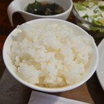 キッチン ブルー グローブ - ご飯大盛りのアップ