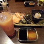 ワタリガニは小さいけど結構身が詰まってました